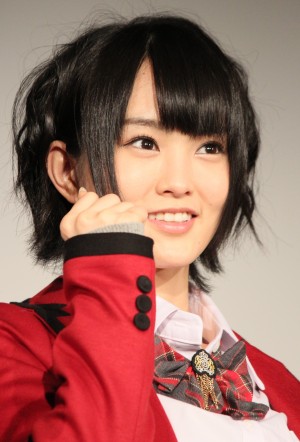 「てっぺんとったんで!完全版」完成披露試写会に出席したNMB48・山本彩