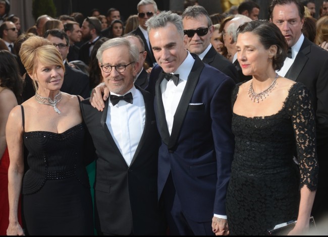 Steven Spielberg and wife Kate、Daniel Day-Lewis and wife Rebecca
