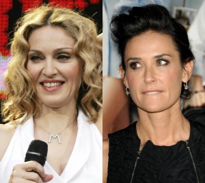 関係に亀裂？マドンナ、親友デミ・ムーアの代わりにアシュトン・カッチャーを招待