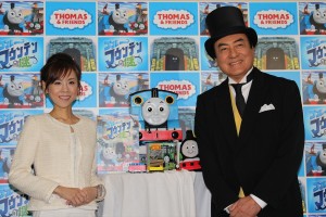 『きかんしゃトーマス ブルーマウンテンの謎』イベントに登場した高橋英樹、高橋真麻