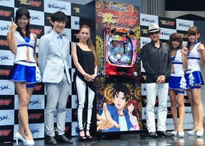 パチンコ新機種「CR金田一少年の事件簿」プレス発表会