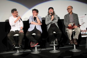 「GALACTICA/ギャラクティカ」10周年イベントに出席した、庵野秀明、樋口真嗣、出渕裕、坂口芳貞