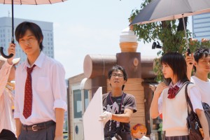 山崎賢人&剛力彩芽、『L・DK』クランクイン撮影風景