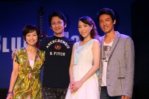 (左から)土居裕子、岡田浩暉、貴城けい、戸井勝海、『テン・ミリオン・マイルズ』製作発表