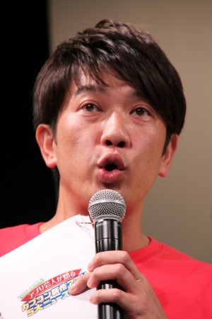 カプコン新作ゲーム発表会に出席した木本武宏(TKO)