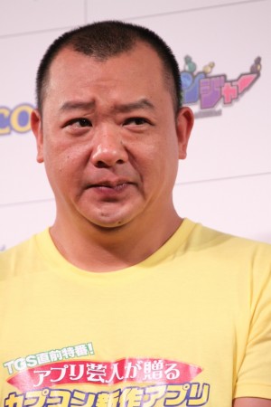 カプコン新作ゲーム発表会に出席した木下隆行(TKO)