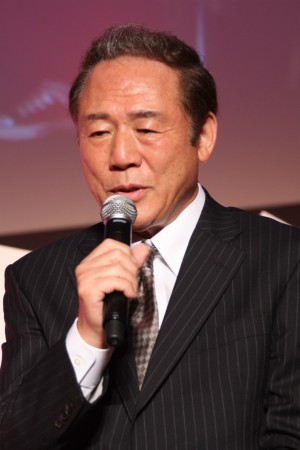 小林稔侍、『特捜最前線2013~7頭の警察犬』製作発表記者会見にて