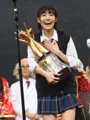 <第4回じゃんけん大会>で優勝した松井珠理奈