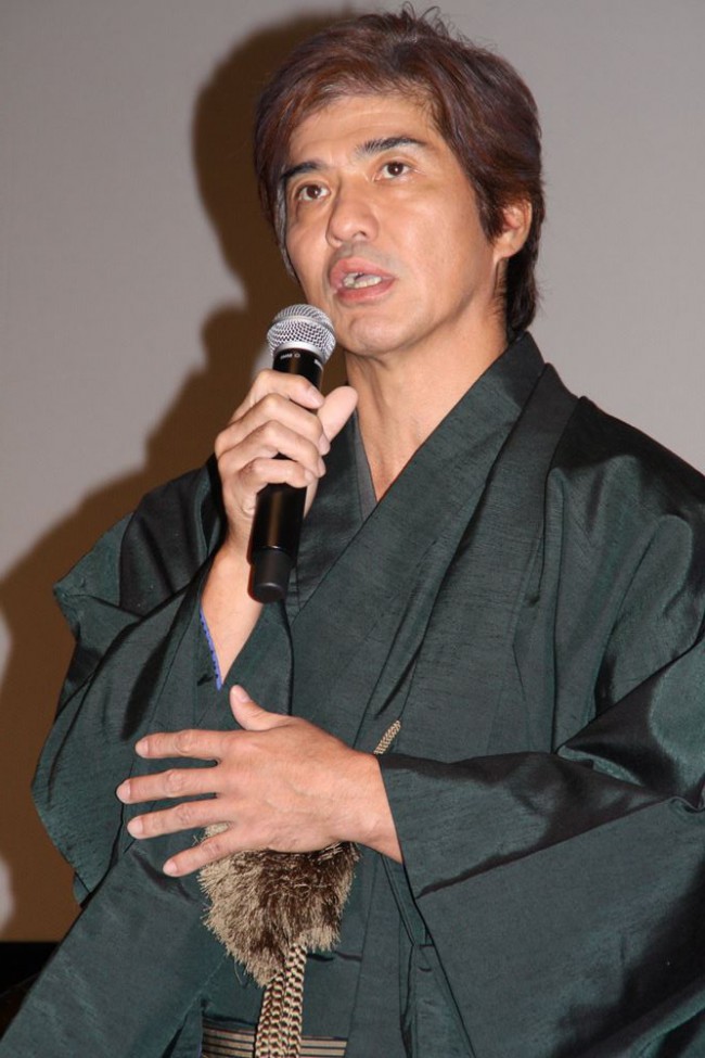 第26回東京国際映画祭クロージング作品『清須会議』の舞台挨拶に出席した