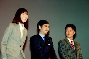 新垣結衣、堺雅人、岡田将生、『リーガルハイ』第6話特別先行試写会&舞台挨拶にて