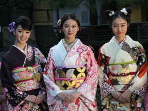 2014年オスカープロモーション晴れ着撮影会にて