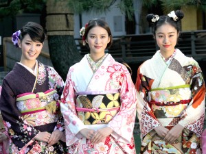 2014年オスカープロモーション晴れ着撮影会にて