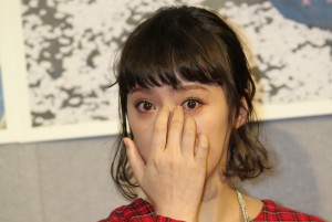 貫地谷しほり、『桜ほうさら』完成試写会にて