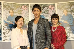 脚本家・大森美香、玉木宏、貫地谷しほり、『桜ほうさら』完成試写会にて