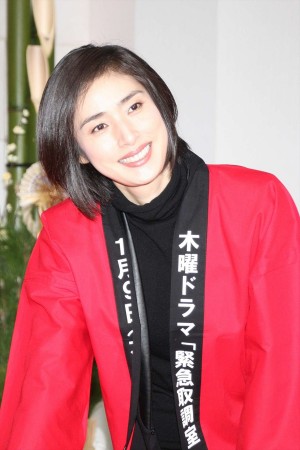 天海祐希、『緊急取調室』制作記者会見にて