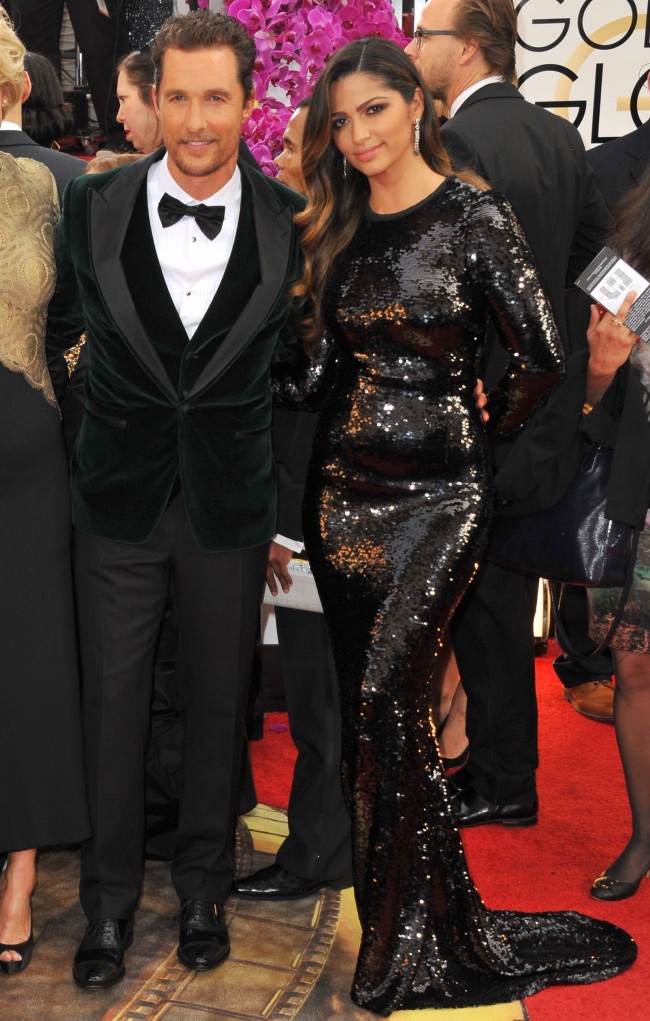 第71回ゴールデン・グローブ賞20140112、71st Golden Globes Awards、Matthew McConaughe、 Camila Alves