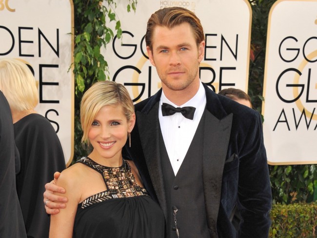 第71回ゴールデン・グローブ賞20140112、71st Golden Globes Awards、Elsa Pataky, Chris Hemsworth