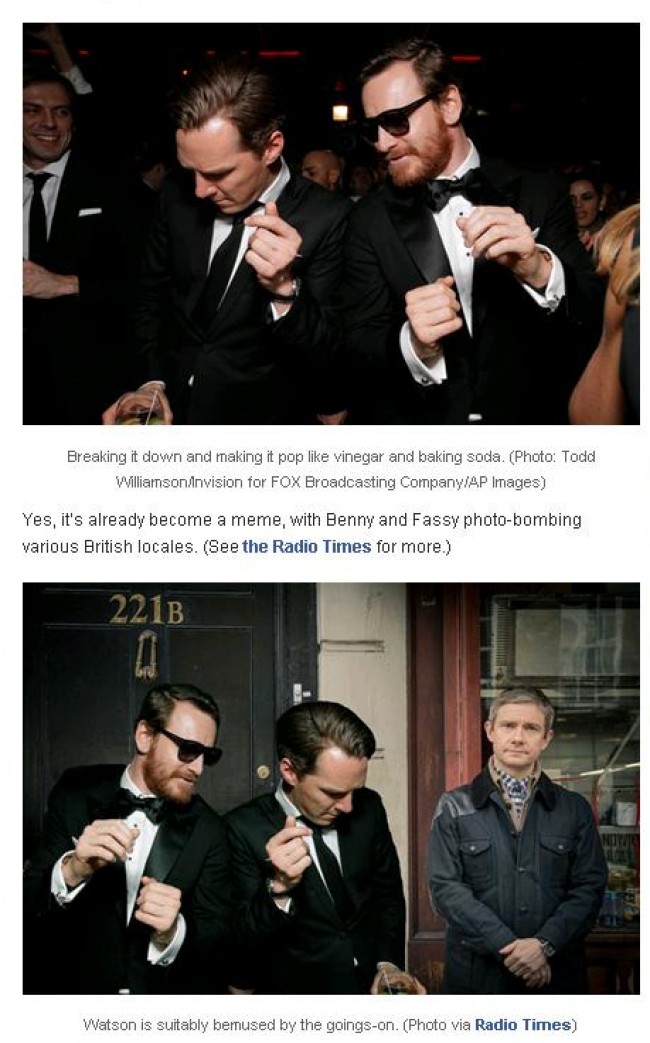 Benedict Cumberbatch and Michael Fassbender,ベネディクト・カンバーバッチ、マイケル・ファスベンダー
