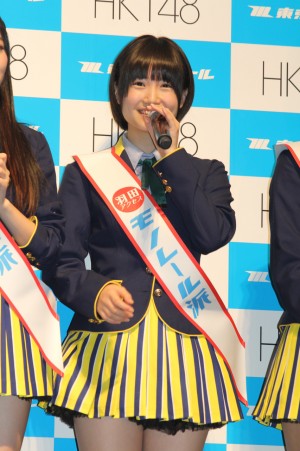 朝長美桜、HKT48モノレール派宣言プレス発表会にて