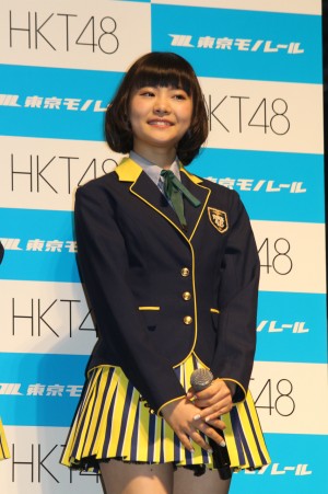 穴井千尋、HKT48モノレール派宣言プレス発表会にて
