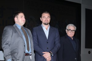 東京証券取引所で行われた『ウルフ・オブ・ウォールストリート』記者会見にて