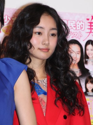 忽那汐里、「第14回全日本国民的美少女コンテスト」概要説明記者会見にて