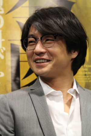 水橋研二、舞台「金閣寺」キャスト・スタッフ顔合わせ会見にて