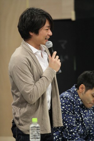 水橋研二、舞台「金閣寺」キャスト・スタッフ顔合わせ会見にて