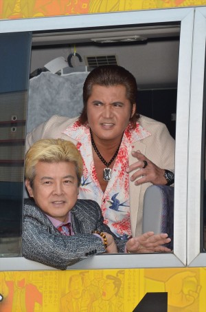 三浦友和、竹内力、『極悪がんぼ』制作発表会見にて