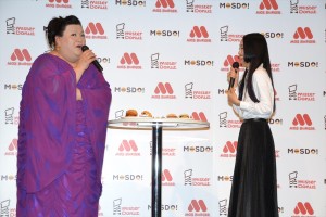 マツコ・デラックス、忽那汐里、『MOSDO!』新商品&新CM発表会にて