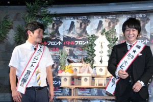 『バトルフロント』大ヒット祈願イベントに登場したちゅうえい、瀧上伸一郎(流れ星)