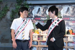 『バトルフロント』大ヒット祈願イベントに登場したちゅうえい、瀧上伸一郎(流れ星)