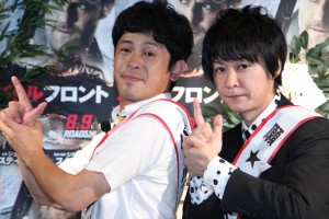 『バトルフロント』大ヒット祈願イベントに登場したちゅうえい、瀧上伸一郎(流れ星)