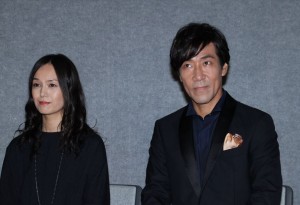 岸谷五朗、奥貫薫、NHK木曜時代劇『ぼんくら』記者会見にて