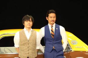 バカリズムと竹野内豊、『素敵な選TAXI』制作発表にて