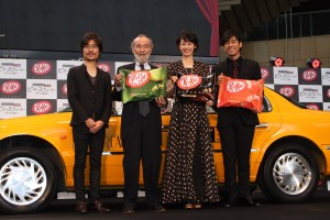 「キットカットのオトナの日」制定記念!ショートフィルムPRイベントに出席した月川翔、ミッキー・カーチス、本仮屋ユイカ、K