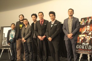 東京国際映画祭『ザ・レイド GOKUDO』舞台挨拶の様子