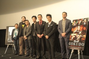 東京国際映画祭『ザ・レイド GOKUDO』舞台挨拶の様子