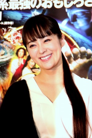 『西遊記~はじまりのはじまり~』完成披露試写会に登場した貫地谷しほり