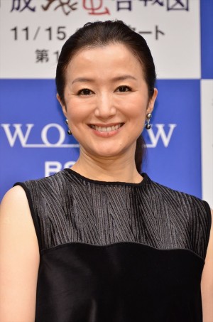 鈴木京香、連続ドラマW『平成猿蟹合戦図』第1話完成試写会にて