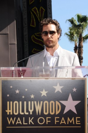 マシュー・マコノヒー、ハリウッド殿堂入り!