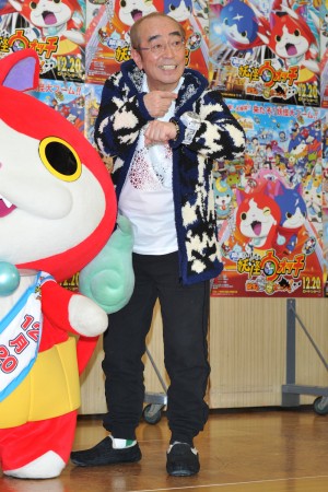 志村けん『映画 妖怪ウォッチ 誕生の秘密だニャン!』公開アフレコイベント
