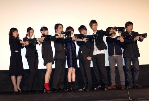 『劇場版 PSYCHO‐PASS サイコパス』完成披露試写会の様子