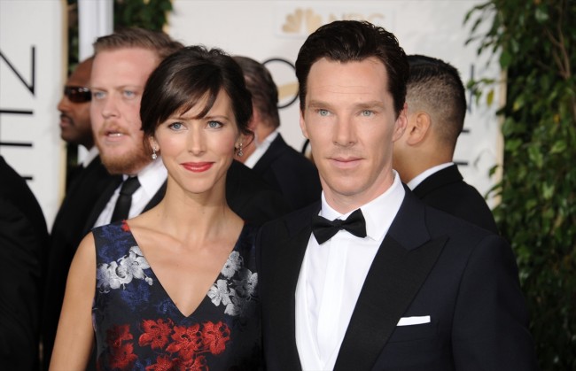 72th Golden Globe Awards  20150111　「第72回ゴールデン・グローブ賞」、Benedict Cumberbatch、ベネディクト・カンバーバッチ、Sophie Hunter、ソフィー・ハンター