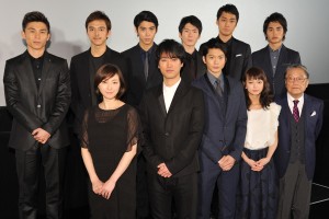 ドラマスペシャル『永遠の0』制作発表記者会見に登場したキャスト陣