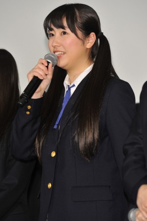 『幕が上がる』完成披露試写会に登場した佐々木彩夏
