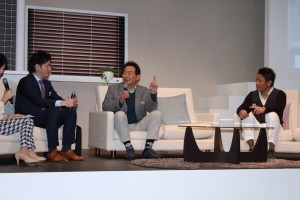 ヘーベルハウス『二世帯住宅 全員納得!相談会』に出席した東尾修、東尾理子、魔裟斗、矢沢心
