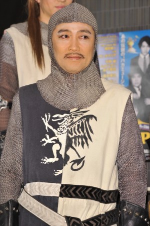 『モンティ・パイソンのSPAMALOT featuring SPAM(R)』囲み取材に登場した池田成志