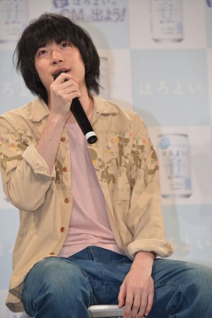 渡辺大知、サントリー「ほろよい」新CM発表会にて