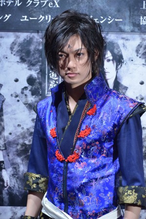 喜矢武豊、舞台『ふしぎ遊戯』公開リハーサル&囲み取材会にて